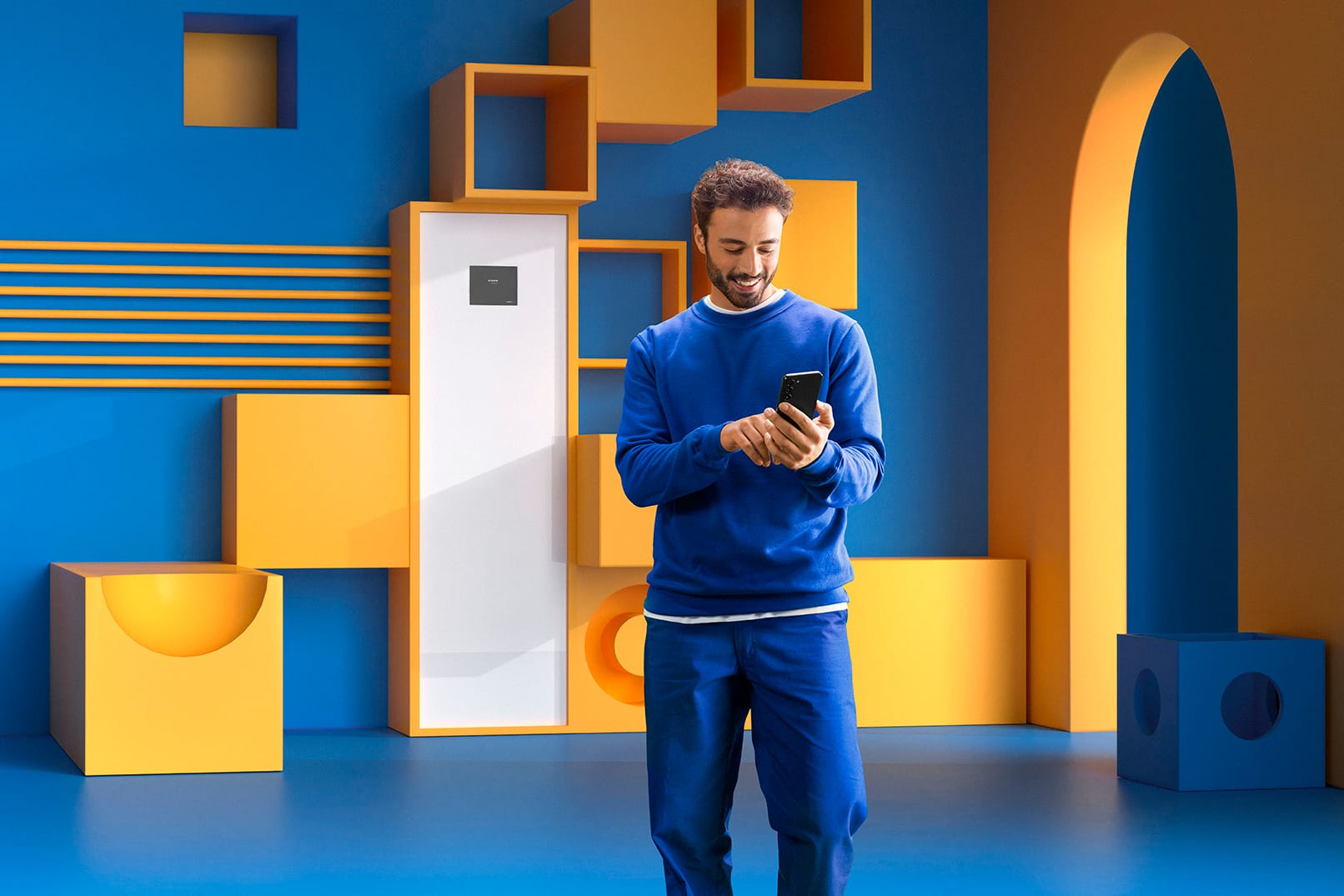 Samsung EHS Split su ClimateHub S2 AE200DNWSPG/EU valdomas SmartThings programėle telefone