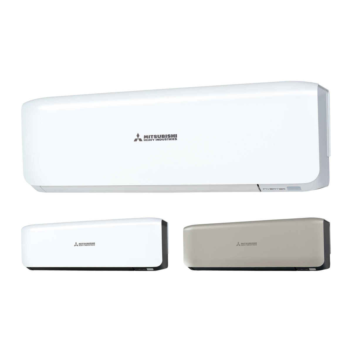 Mitsubishi Heavy Industries Premium ZS SRK25ZS-W baltas vidinis blokas ir kitos serijos spalvos: baltas, baltas su juoda apdaila, titano
