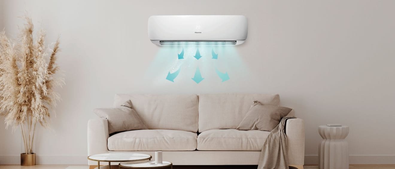 Greitas vėsinimas svetainėje – Hisense Hi-Smart CF25LR02G