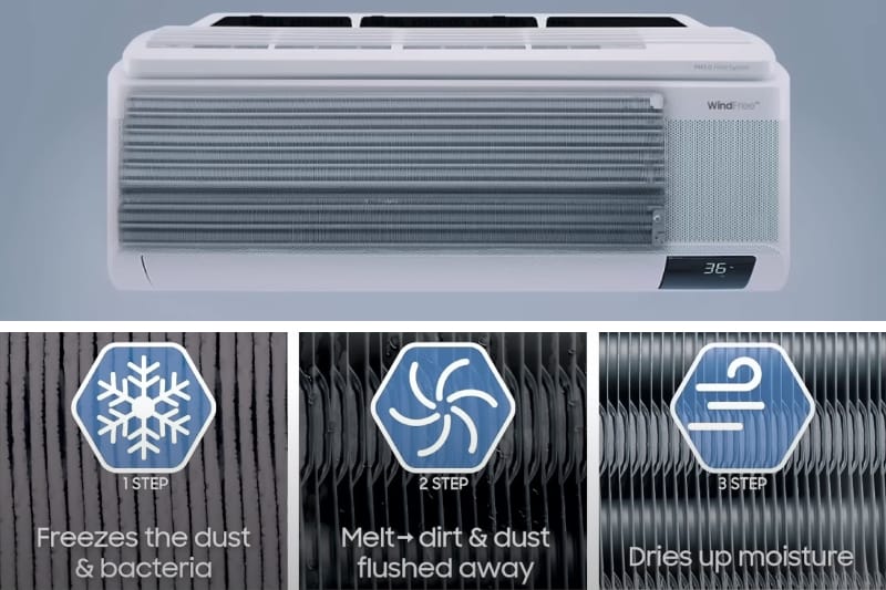 Samsung užsišaldymo funkcija (Freeze Wash)