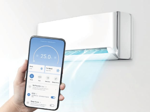 Midea Breezeless E CB1-24HRFN8-I valdymas telefonu per Midea SmartHome programėlę