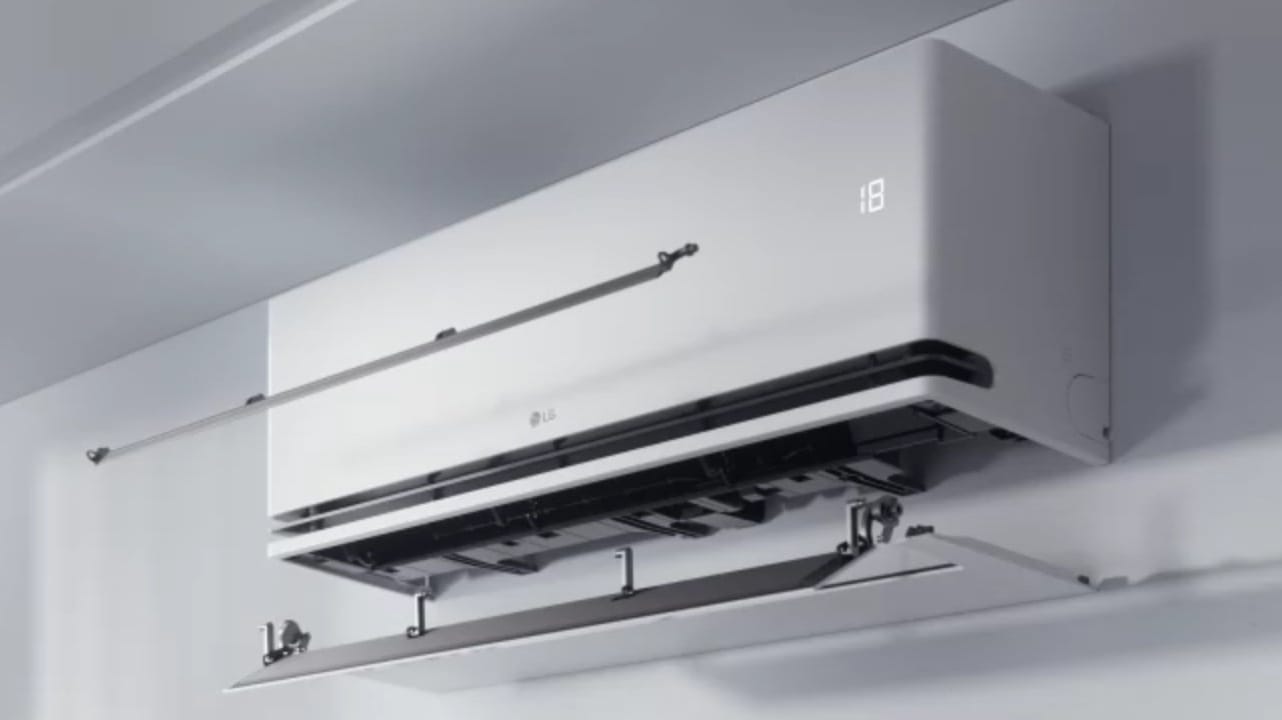 LG DUALCOOL AI Deluxe Soft Air H24S1DA – dvi DUAL Vane mentelės iš apačios
