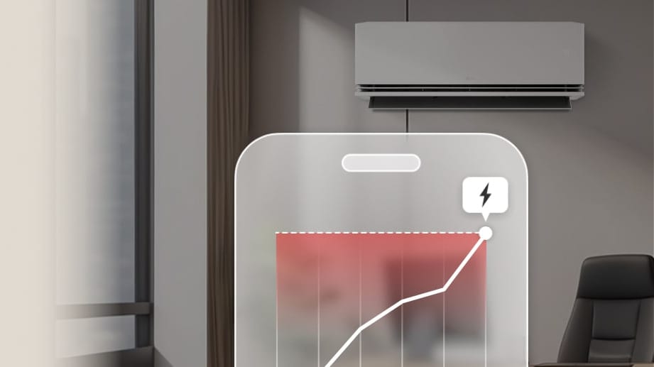 LG DUALCOOL AI Deluxe Soft Air H24S1DA – kW Manager energijos sąnaudų riba LG ThinQ programėlėje