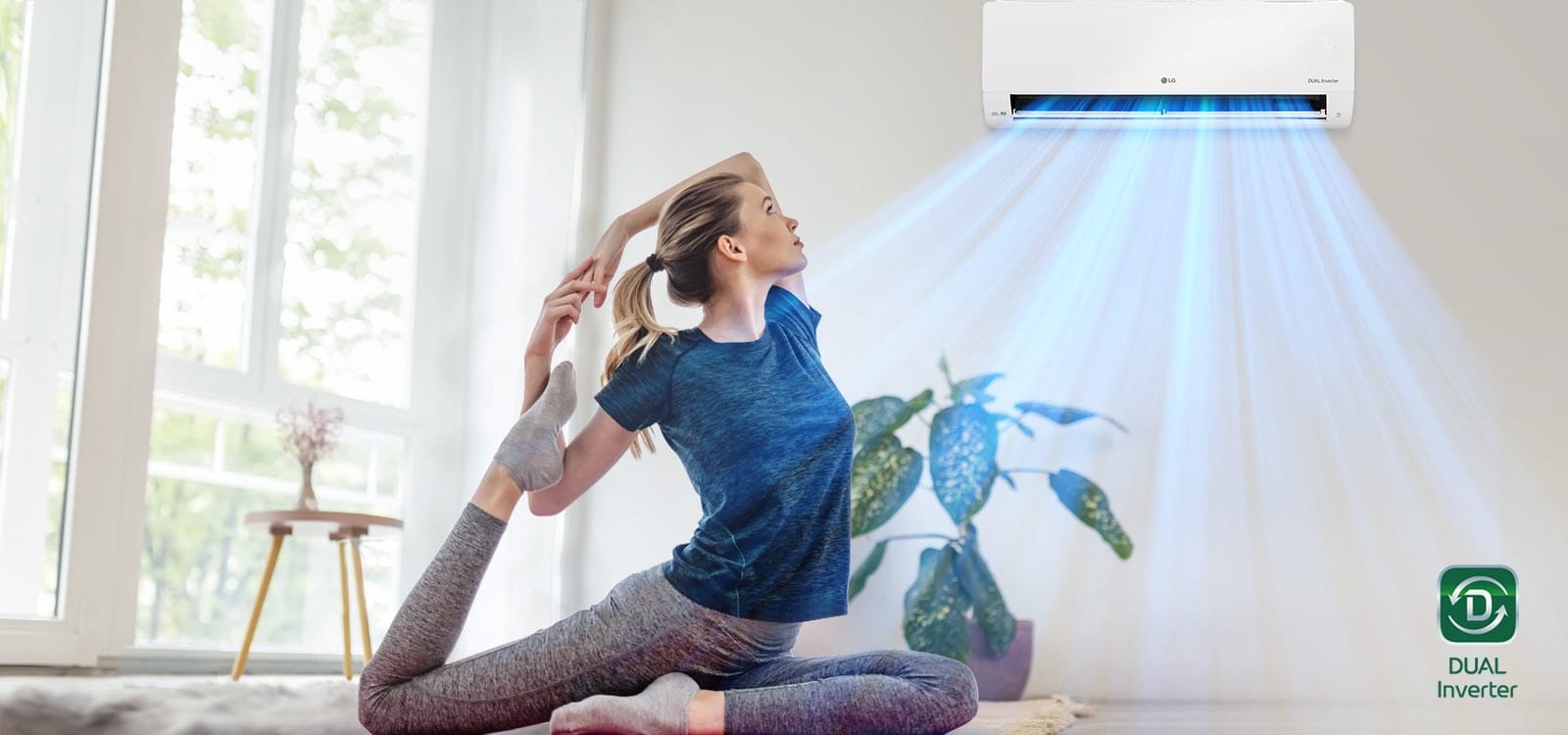 LG DUALCOOL Standard 2 S24EC – greita vėsa su DUAL Inverter kompresoriumi