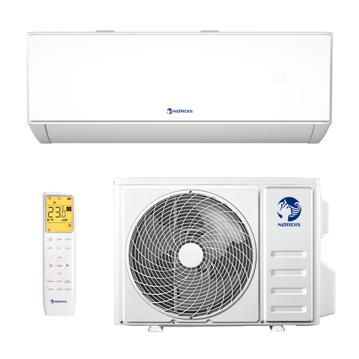 nordis-nova-baltas Šilumos siurblys Nordis NOVA NOV12TC1 3,51/3,8 kW - Image 1