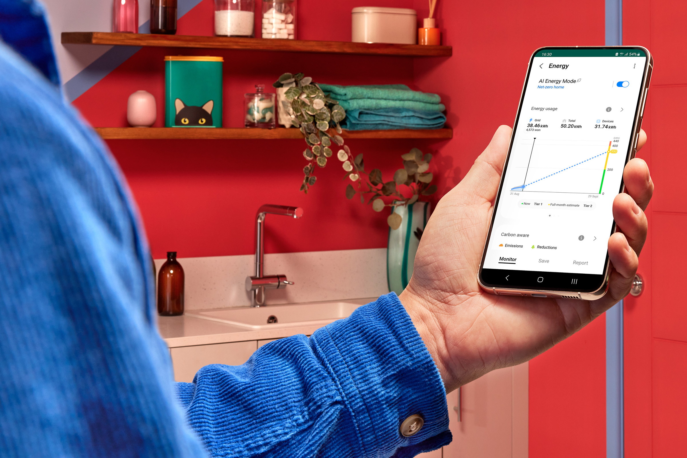 Samsung Console AC052RNJDKG/EU valdymas programėle SmartThings telefone (su Wi-Fi moduliu MIM-H04EN)