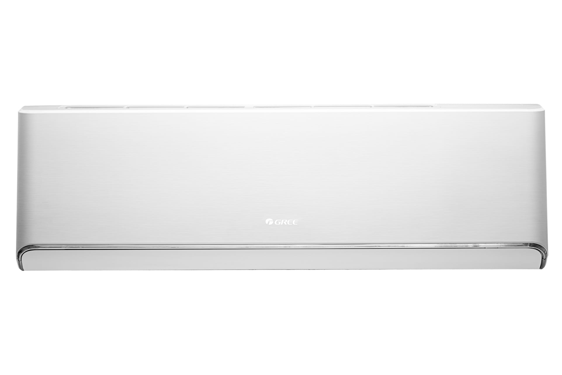 GREE Airy GWH24AVEXH baltas vidinis blokas – metalą primenanti priekinė panelė