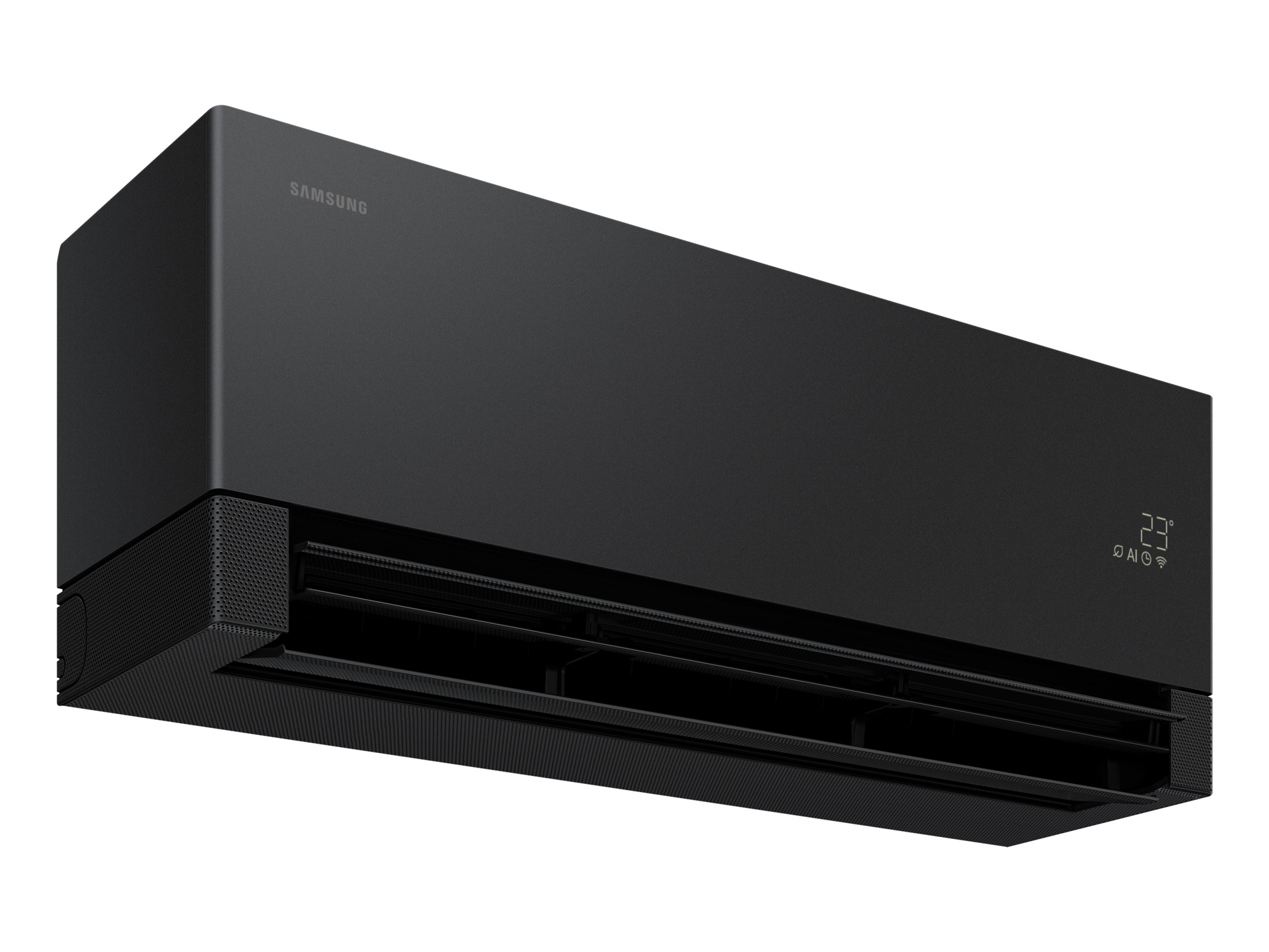 Samsung WindFree Première AR70H12C1ABNEU Soapstone Charcoal su atvertomis Motion Wings mentelėmis
