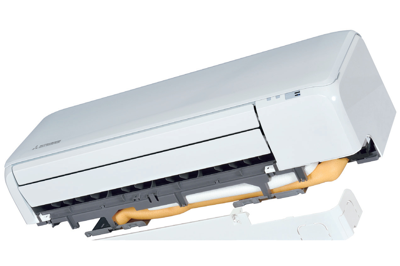 Mitsubishi Heavy Industries Premium ZT SRK20ZT-WF vidinis blokas su nuimta apatine panele – paprastas montavimas ir priežiūra