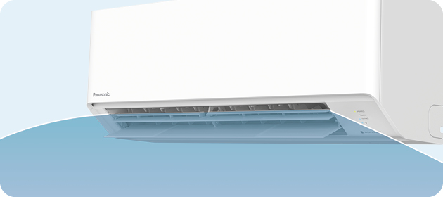 Panasonic TZ CS-TZ25CKEW su Aerowings mentelėmis – oro srautas paskirstomas tolygiai