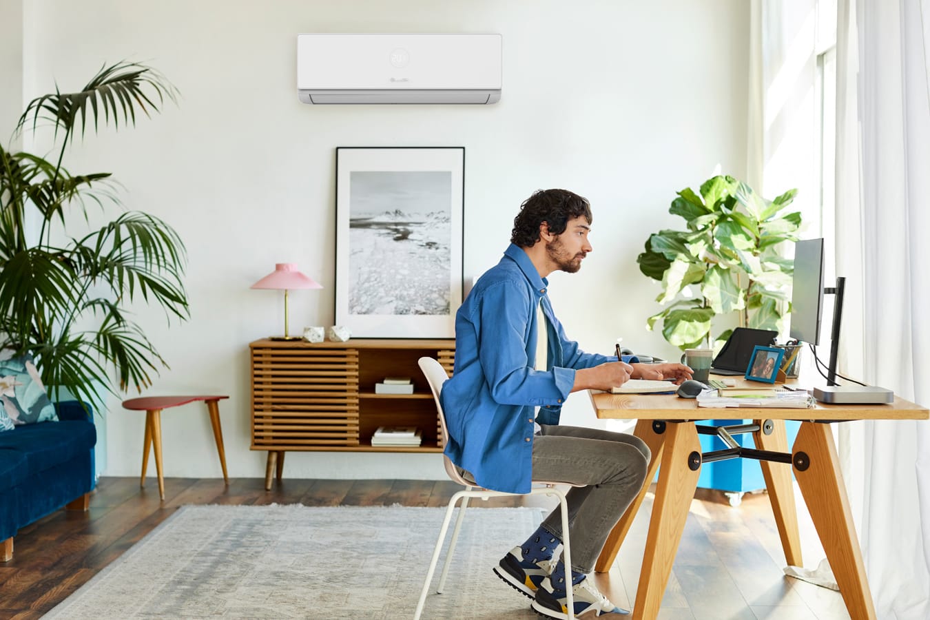Bosch Climate 4000i CL4000iU W 52 E tylus vidinis blokas namų darbo kambaryje