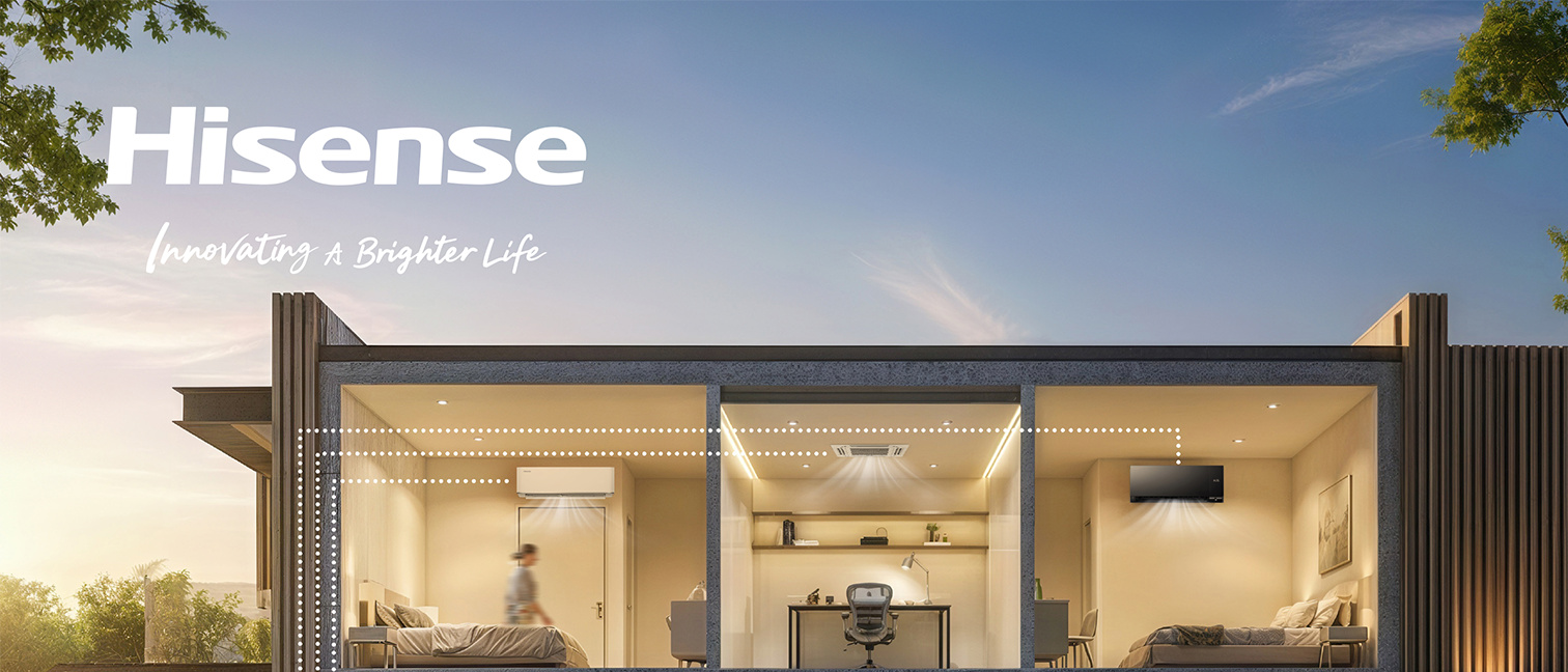 Hisense Hi-Multi SP (Free Match) 5AMW105U4RQC sistema name: sieniniai ir kasetinis vidiniai blokai miegamuosiuose ir darbo kambaryje