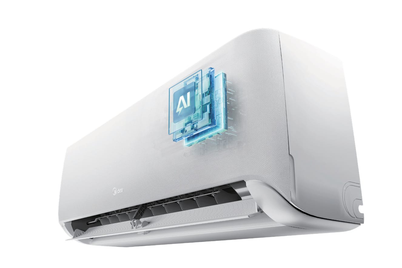 Midea Raynor EX-12RE1N-I vidinis blokas su AI ECOMASTER – dirbtinio intelekto energijos taupymas
