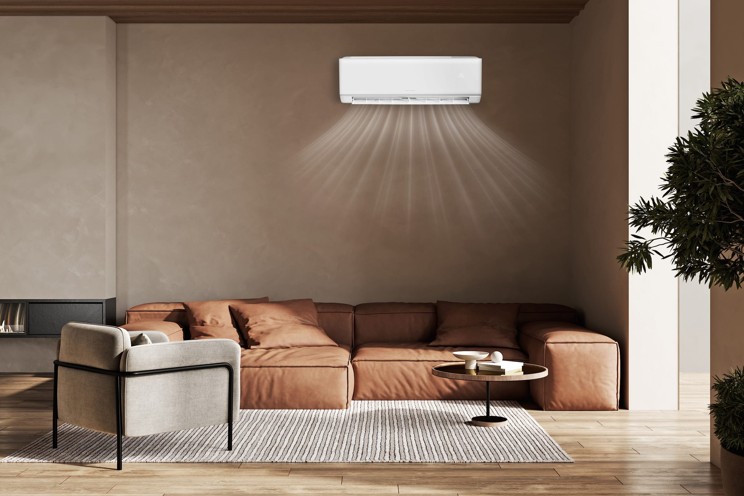 GREE Cosmo GWH09AWCXB-K6DNA4G/I tolygus oro srautas jaukioje svetainėje