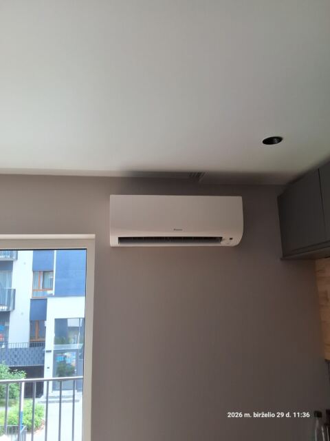 Daikin Sensira – montavimo darbai, Vilnius