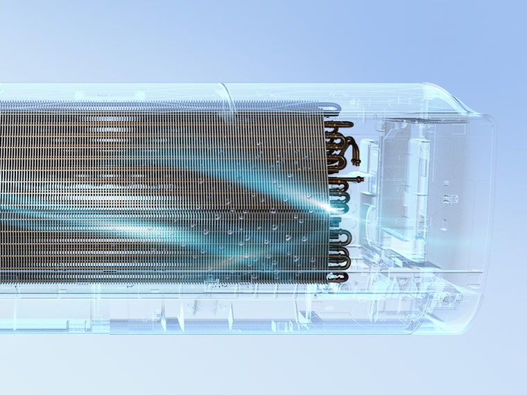 LG DUALCOOL WZ WZ24AWS – automatinis šilumokaičio džiovinimas po išjungimo