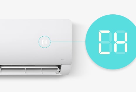LG DUALCOOL WZ WZ24AWS – Smart LED klaidos kodas vidinio bloko ekrane