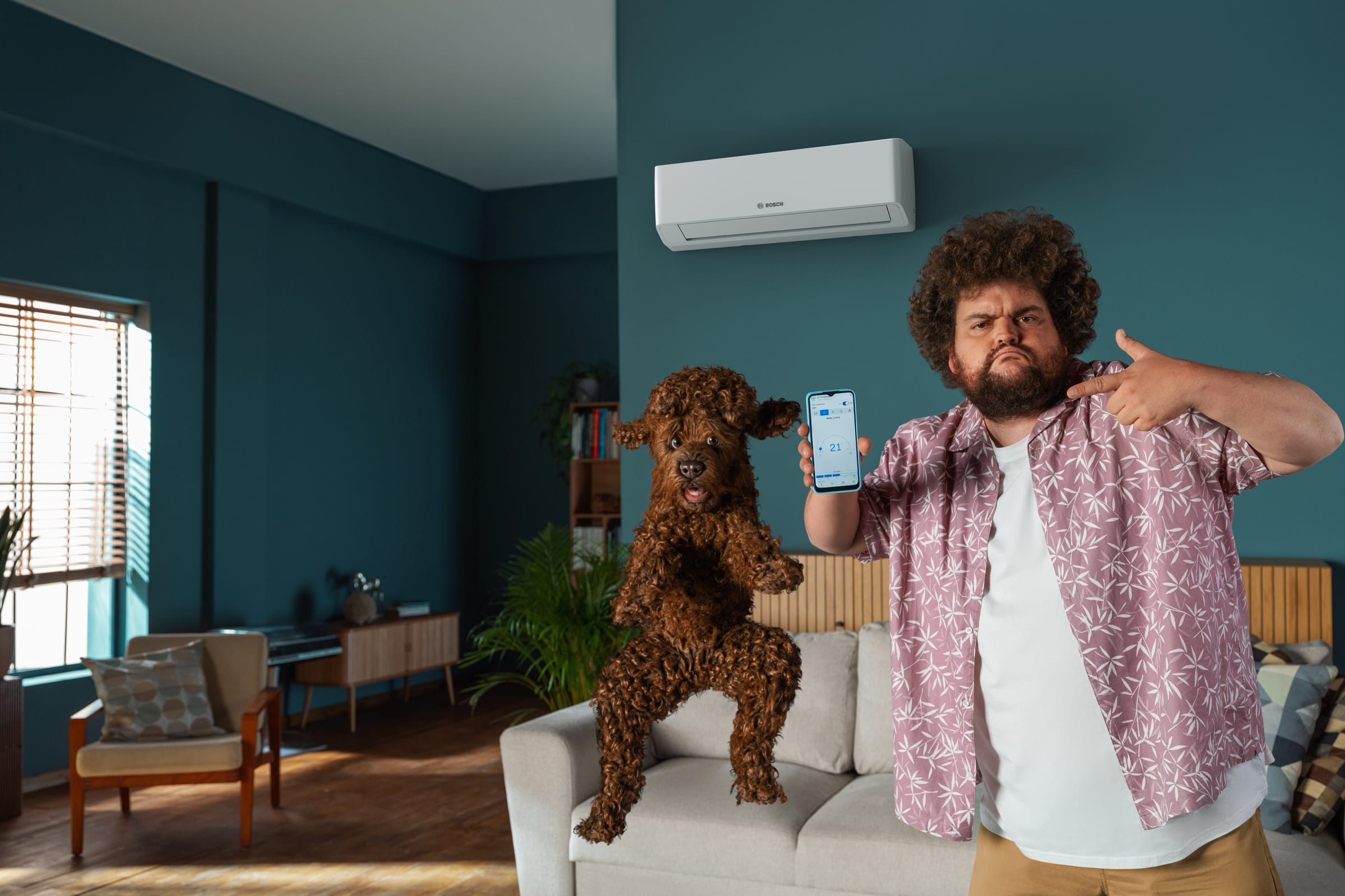 Bosch Climate 7100i CL7100i W 50 HE baltas – valdymas telefonu per integruotą Wi-Fi ir programėlę Bosch HomeCom Easy