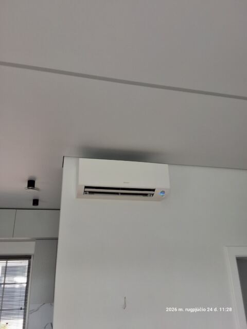 Daikin Perfera – montavimo darbai