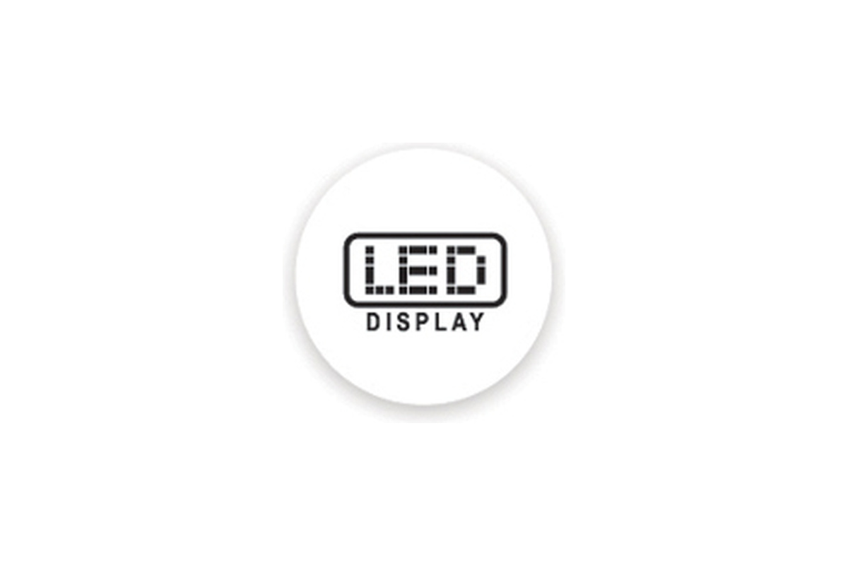 AlpicAir Eco X AWI-25HRDC1XD + AWO-25HRDC1XD: LED ekranas (oficiali AlpicAir piktograma)