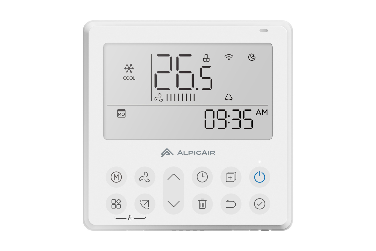 AlpicAir laidinis valdiklis – pasirenkamas ACI-35HRDC1C + AOU-35HRDC1A kasetės valdymas ant sienos