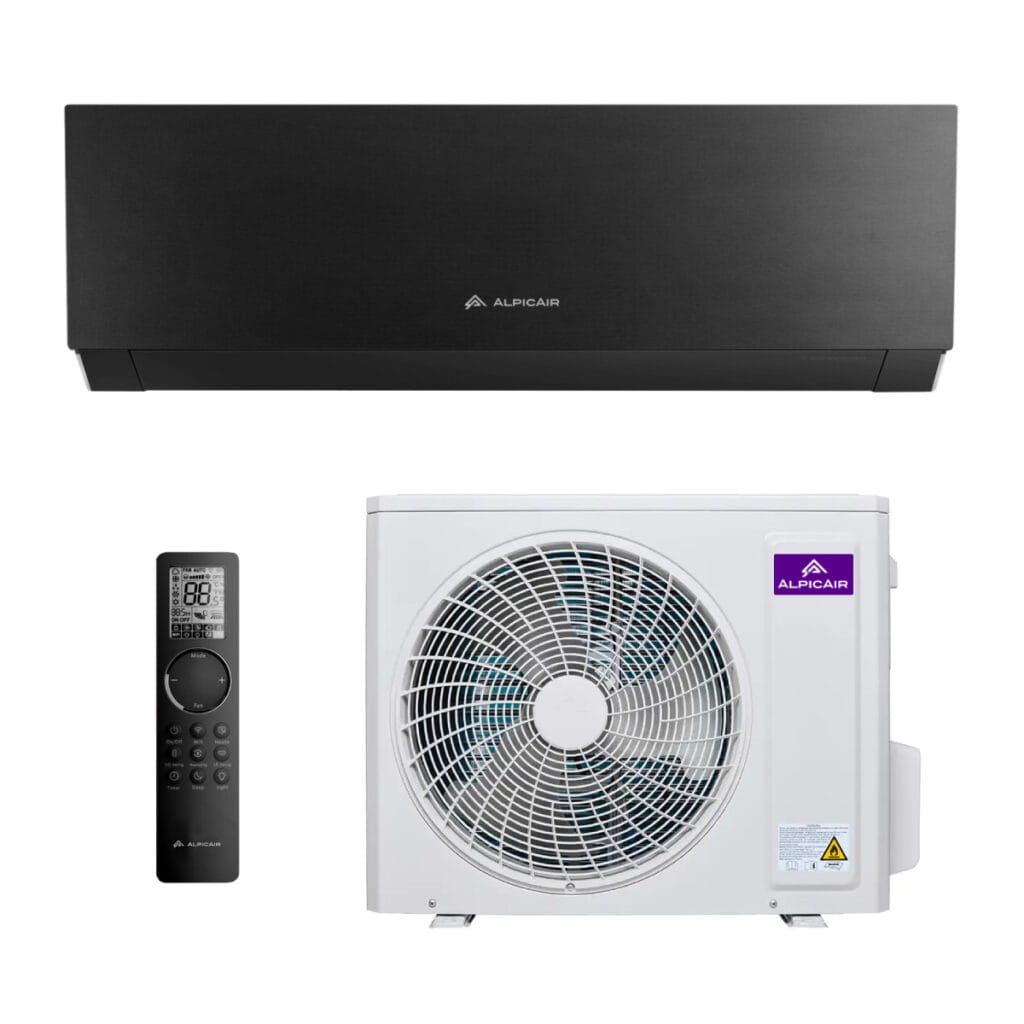 AlpicAir Trendy Black AWI-26HRDC1TB + AWO-26HRDC1T – sieninis šilumos siurblys oras-oras