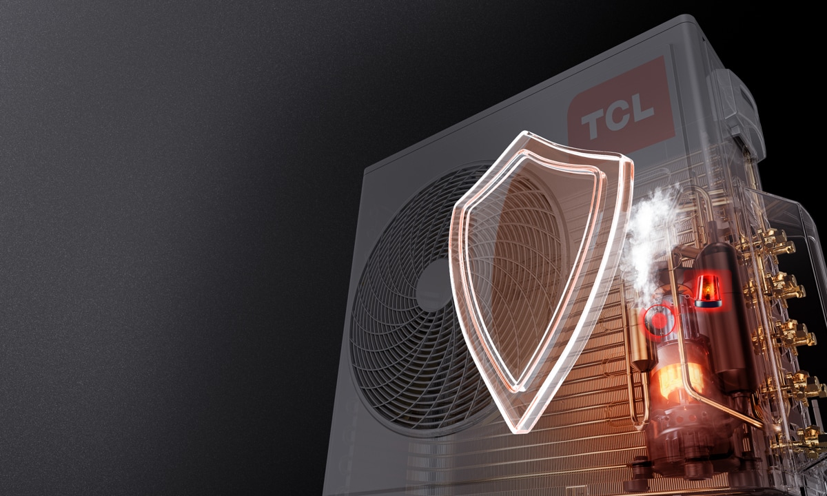 TCL multi-split FMA-18I2HD/DVO lauko blokas – šaltnešio nuotėkio signalizacija ir apsauga